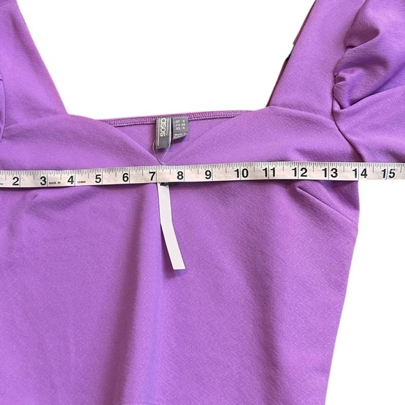 ASOS Women's Sweetheart Neckline Cropped Blouse- Size 4 - Picture 9 of 9